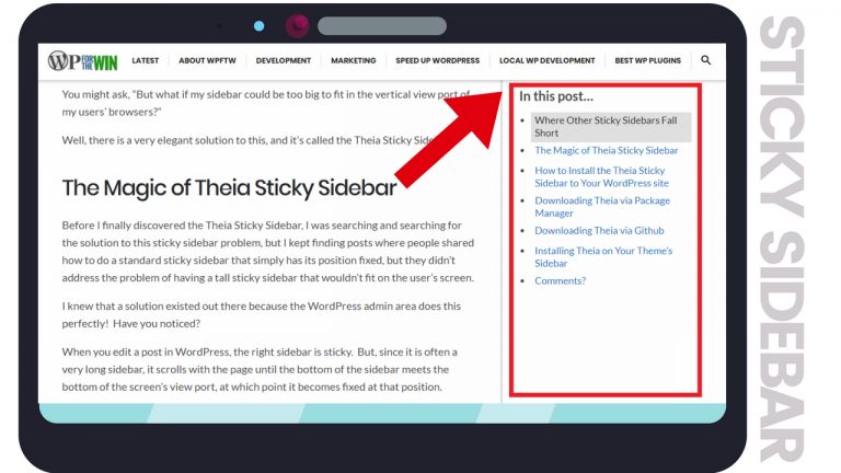 Sticky Sidebar