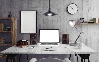 Aesthetic workstation, laptop