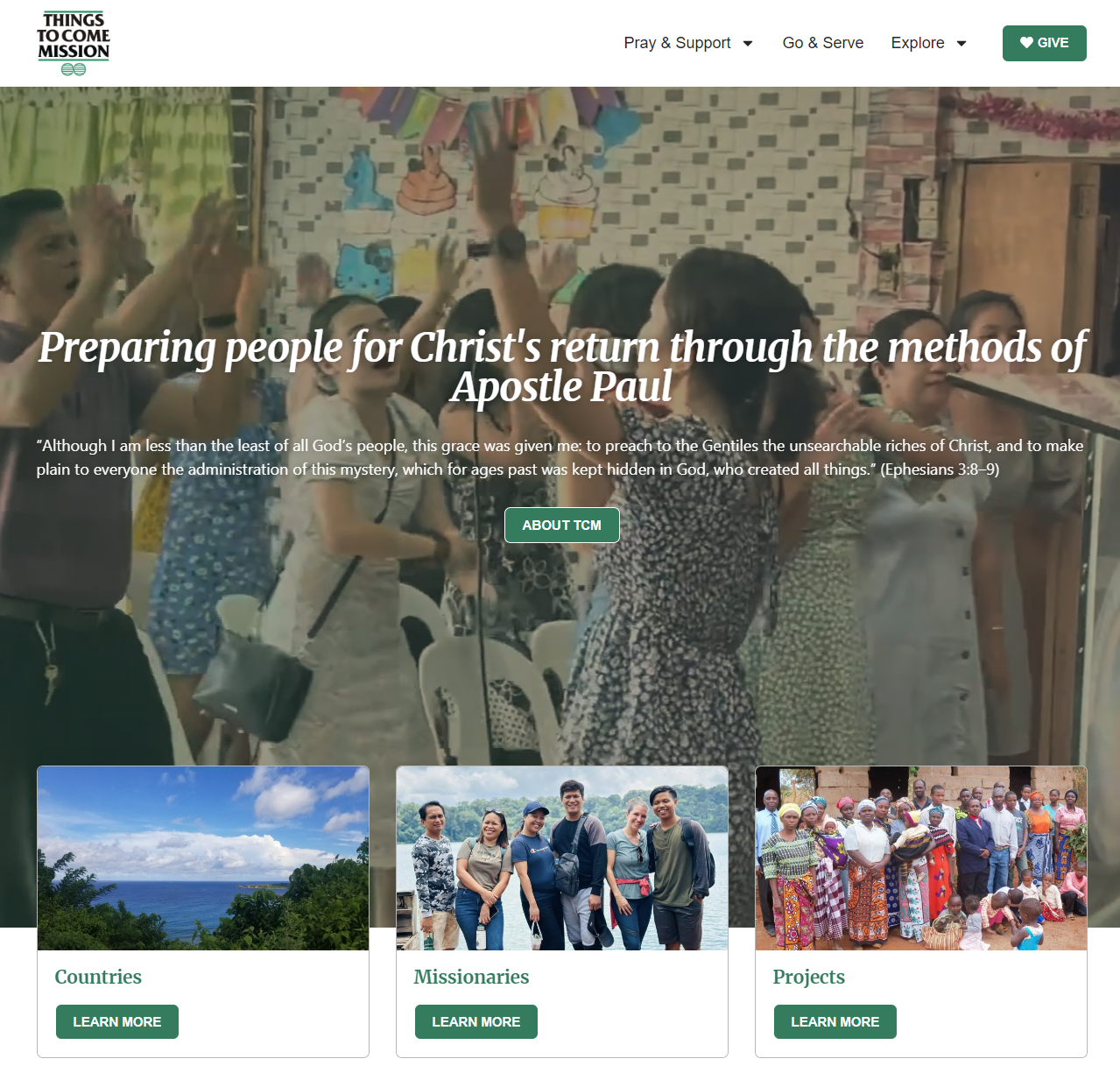 Things to Come Mission